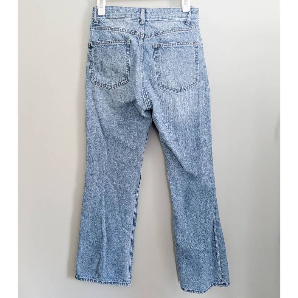 H&M Button Fly Straight Leg Ripped Jeans - Picture 2 of 3